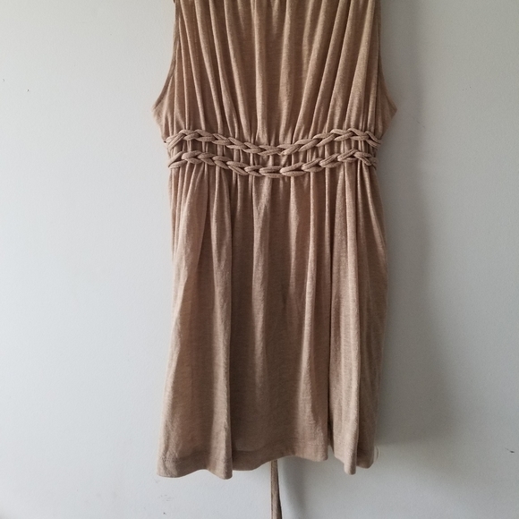 Anthro Ryu Tan Boho Long Tie Vest Large - Picture 8 of 10